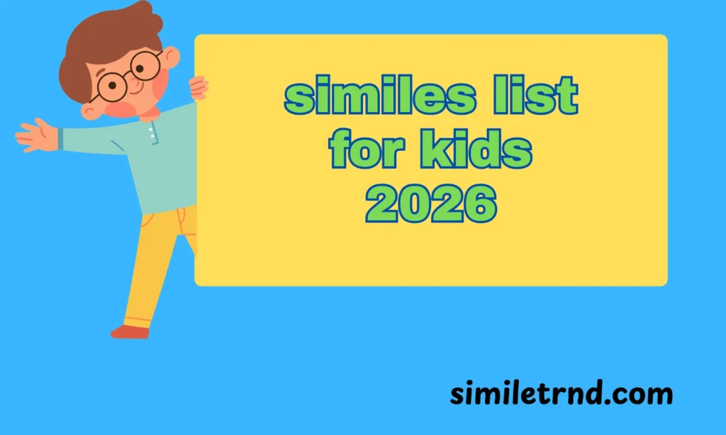 similes list for kids