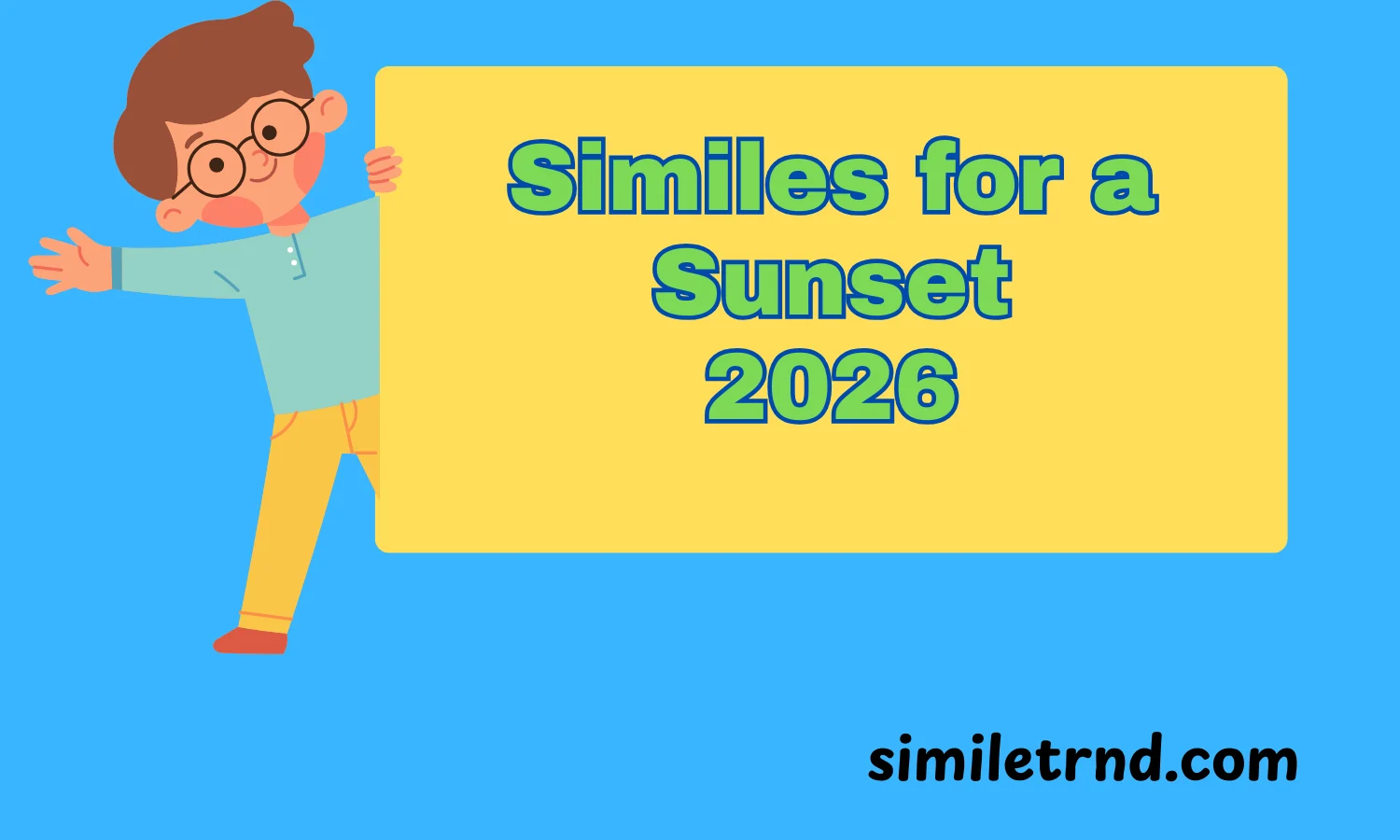 Similes for a Sunset